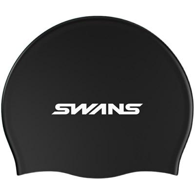 高弹贴合swans泳帽女防水硅胶