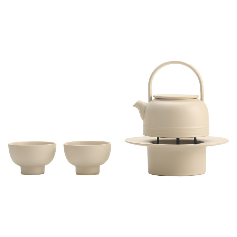 宜集堂Teariver中古风功夫茶具小套装下午茶壶茶杯温茶炉高级家用