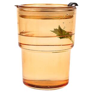 水杯玻璃杯吸管杯定制logo竹节杯咖啡杯店铺开业公司礼品广告杯子