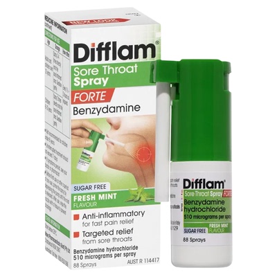 Difflam抗菌止痛喷雾扁桃体咽喉咙口腔专用药镇痛舒缓加强版15ml