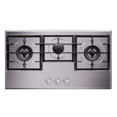 德国波曼登K3三眼燃灶不锈钢面板