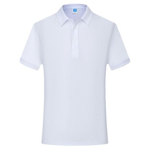 纯棉翻领t恤女短袖工作服上衣夏季广告衫有领polo衫定制印字LOGO