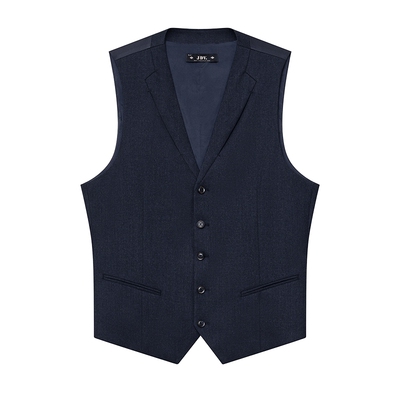 JDV商场同款绵羊毛混纺正装马甲