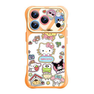 相机按键全包适用苹果17promax手机壳透明iPhone17外壳hellokitty猫16pro硅胶15防摔ip可爱女air系列pm保护壳