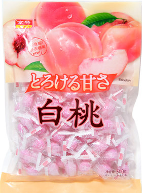 京特白桃糖网红糖春节喜糖水果糖