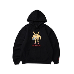 BURNIN* PIKA战士帽衫潮流连帽卫衣街头运动长袖上衣男