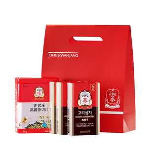 韩国正官庄6年根高丽参良参切参高丽参茶30包滋补人参养生送礼