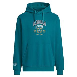 阿迪达斯三叶草男装2024冬新款宽松休闲保暖连帽卫衣套头衫JW1965