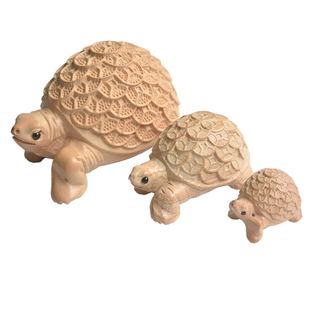 原木无漆桃木乌龟金钱龟富甲天下长寿龟把件摆件平安护身招财木雕