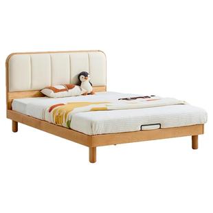 林氏家居儿童床全实木男孩女孩卧室进口榉木床公主床蒙氏地台床