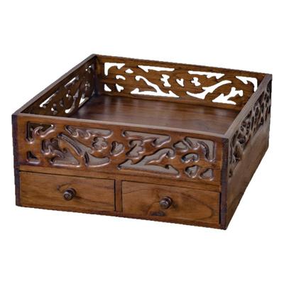 泰古牛牛柚木收纳盒文房都承盘