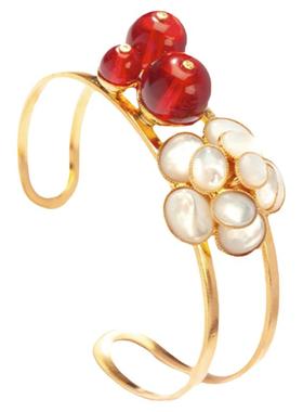 PF菲昂迪斯复古琉璃山茶花手镯