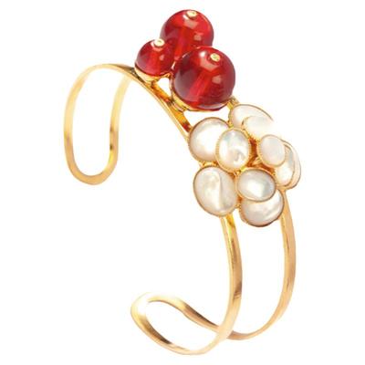 PF菲昂迪斯复古琉璃山茶花手镯