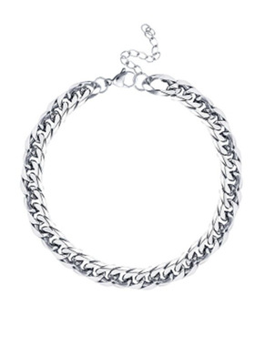 热卖高级感钛钢不掉色古巴项链男女同款欧美嘻哈百搭有型中性配饰