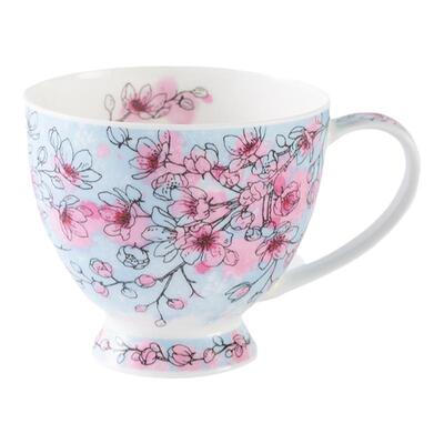 英国丹侬Dunoon骨瓷水杯玫瑰花杯子马克杯送闺蜜早餐杯生日礼物