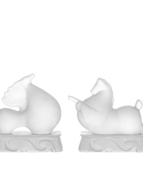 马摆件透明树脂开业礼物