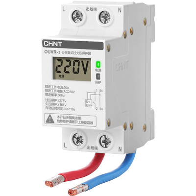 正泰家用过欠压保护器自动复位