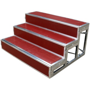 合唱台台阶三层可移动折叠舞台踏步梯子拍照学校大合唱凳合影站架