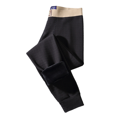 男士保暖裤冬季加绒加厚德绒修身