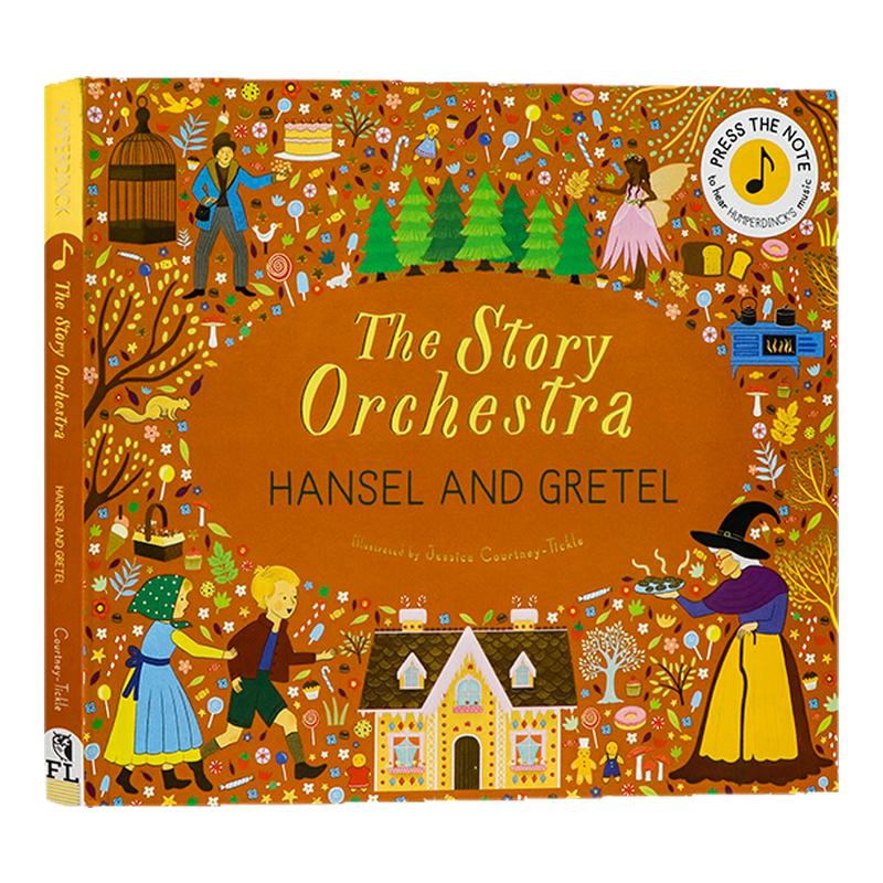 The Story Orchestra 小猫头鹰社管弦乐队糖果屋音乐故事发声书英文原版绘本  Hansel and Gretel 儿童活动玩具书 音乐绘本有声书