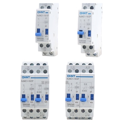 正泰NJMC1脉冲信号继电器NJMC1-16/1P 2P交流AC220V DC24V直流16A
