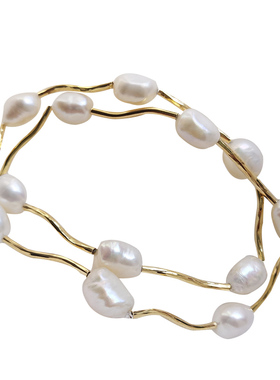 维纳斯的诞生镀真金天然淡水珍珠