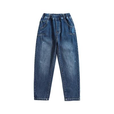 斯潘古尔青少年偏宽松牛仔裤2025新货男童直筒裤子中大童百搭长裤