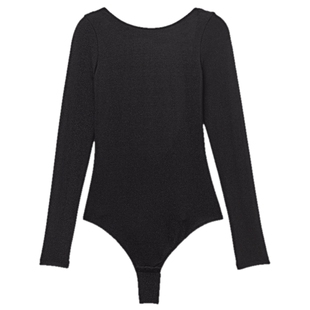 Intimissimi意舒漫女士时尚派对风露背长袖打底连体衣BO2554B