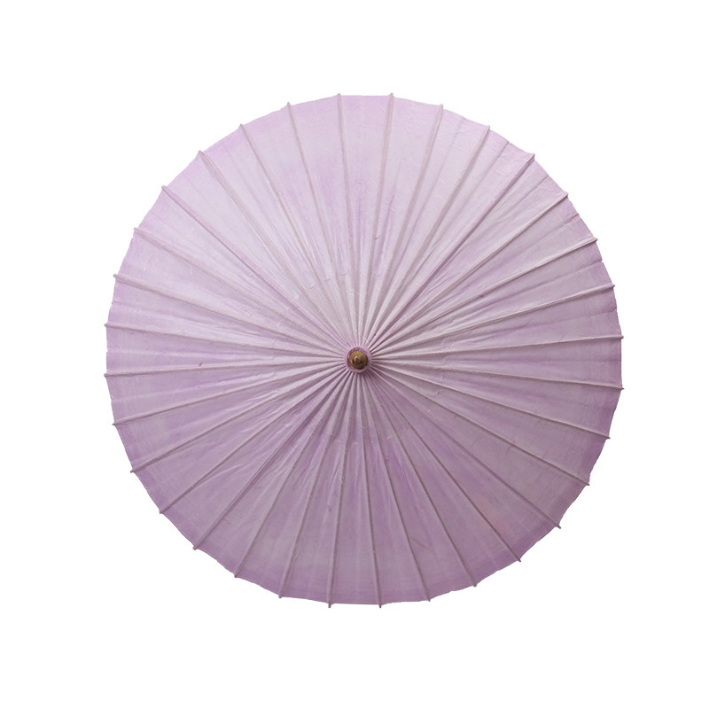 中典手造纸洇染香芋紫油纸伞
