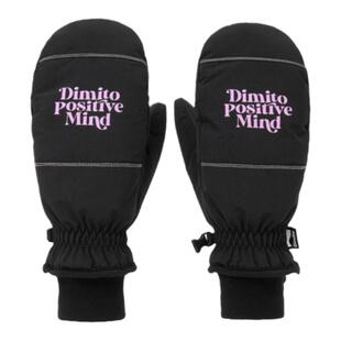 24DIMITO韩国滑雪手套连指分指保暖加棉防水防寒男女款黑色白色