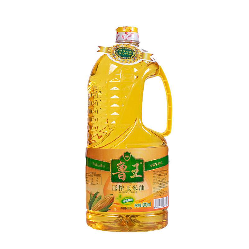 鲁王一级低温物理压榨玉米油900ml