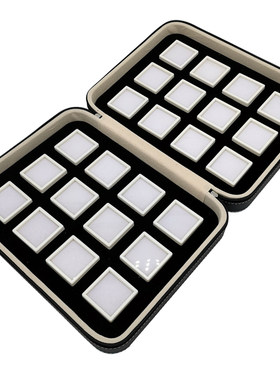 透明裸石盒子钻样品黑珠子塑料