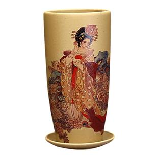 紫砂兰花盆专用小号透气精品陶瓷春蕙建兰桌面文竹盆景盆特价清仓