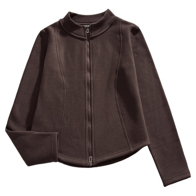 拉链开衫卫衣外套女秋冬