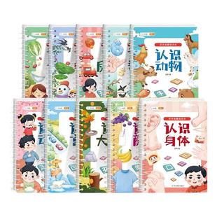 幼儿识字早教安静书宝宝启蒙粘贴书儿童魔术贴卡片益智玩具认字卡