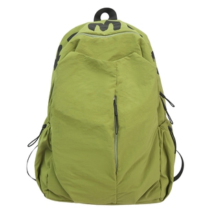 美式书包ins小众女高中生大学生多功能户外双肩包男生轻量化背包