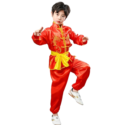 儿童舞龙舞狮服装演出服全套