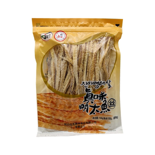 延吉佳良真味明太鱼丝158g延边朝鲜特产扒皮鱼条丝袋内带料包真品
