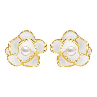 【生日礼物】山茶花气质耳钉