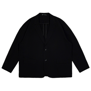 韦恩泽维尔大码商务休闲西装外套男春加肥加大泡泡纱西服外套8103