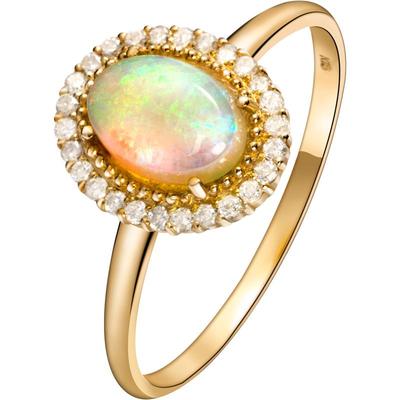 CIRCLE珠宝18K金天然欧泊彩宝