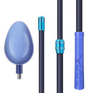 打窝勺碳素杆可伸缩头远投抛饵专用手竿短节大号钓鱼野钓垂钓用品