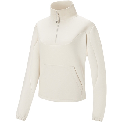 特步圆领套头卫衣女士