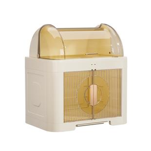 碗筷收纳盒放碗碟收纳架厨房家用多功能带盖沥水置物架碗柜收纳柜