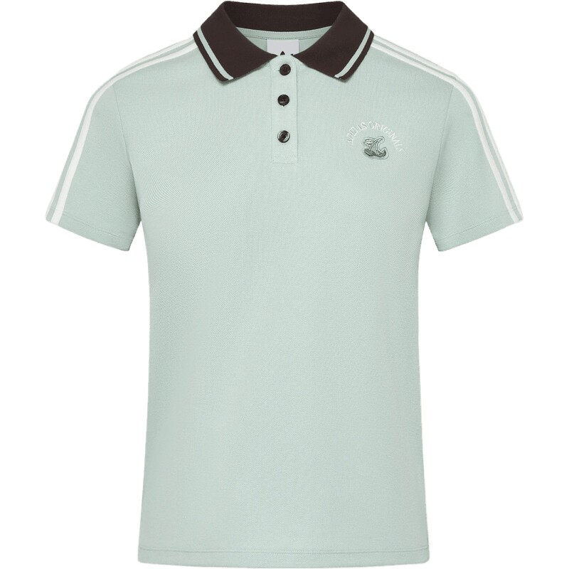 adidas阿迪达斯三叶草女子SPORTS POLO运动休闲短袖T恤LD5570