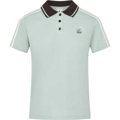 adidas阿迪达斯三叶草女子SPORTS POLO运动休闲短袖T恤LD5570