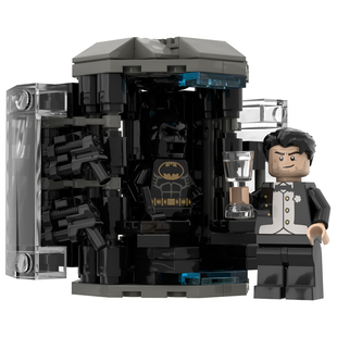 KooToys MOC原创 积木玩具 蝙蝠侠格纳库 装备柜 Bat Cage v2.1