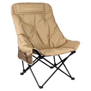 高靠背月亮椅露营椅户外可折叠椅便携躺椅钓鱼椅凳沙滩椅野餐桌椅