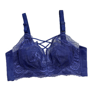 大码内衣女超薄款大胸显小收副乳调整型无钢圈全罩杯聚拢缩胸胸罩