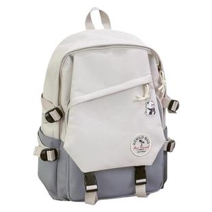 茶话会日系小众双肩包男初中生高中生大学生书包大容量电脑背包女